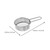 2pcs Stainless Steel Kitchen Baking Powdered Sieves Antiseptic Sieves (silver)