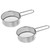 2pcs Stainless Steel Kitchen Baking Powdered Sieves Antiseptic Sieves (silver)