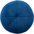 Safavieh Home Amais Navy Velvet Round Ottoman