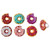 12 Donut Cupcake Cake Ring Birthday Party Favor Toppers