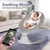 Bioby Baby Swing, Remote Control Baby Bouncer With 5-speeds For Infants, Unisex, Gray