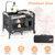 Infans Baby Bedside Sleeper Portable Baby Bassinet 4-in-1 Rolling Bassinet W/mattress