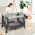 Infans Baby Bedside Sleeper Portable Baby Bassinet 4-in-1 Rolling Bassinet W/mattress