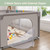 Baby Playpen With Mat, Cuddor 79'' X 59'' Large Play Yard For Infants/toddlers Girls & Boys, Light Grey