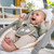 Kiaisxes Infant To Toddler Rocker And Baby Bouncer Seat With Vibration Feature & Nature Sounds - Cuddle Lamb (grey), Newborn+