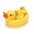 Botrong Mummy & Rubber Race Squeaky Ducks Family Bath Toy Kid Game Toys
