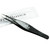 Zizzili Basics Surgical Grade Stainless Steel Fine Pointed Tweezers | Precision Aligned Tips For Splinter, Eyebrow & Facial Hair Removal | Black