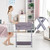 Kiaisxes Baby Changing Table Folding Diaper Station Nursery Organizer For Infant