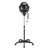 Preenex Professional Adjustable Hooded Stand Up Rolling Base With Wheels Salon Equipment Bonnet Hair Dryer, 1000 Watts, Black