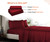 Sgi Bedding Split King Size Size Burgundy 4pc Sheet Set 15" Deep Microfiber Made