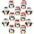 Wilton Christmas Penguins Royal Icing Decorations, 12-count