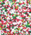 Merry Christmas Nonpareil Confetti Sprinkles, Cake, Cookie, Donut, Cakepop Toppings, 6 Oz.