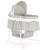 Dream On Me Lacy, Portable 2-in-1 Bassinet And Cradle In Light Grey