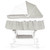 Dream On Me Lacy, Portable 2-in-1 Bassinet And Cradle In Light Grey