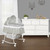 Dream On Me Lacy, Portable 2-in-1 Bassinet And Cradle In Light Grey