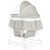 Dream On Me Lacy, Portable 2-in-1 Bassinet And Cradle In Light Grey