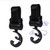2pcs Stroller Hooks Multi Purpose Rotatable Baby Stroller Organizer Black