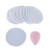 10 Pack Reusable Washable Exfoliating Makeup Remover Cotton Round Pads Blue
