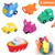 Pengxiang 6 Packs Water Baby Bath Toys Bathtub Squirter Toy - Kids Floating Water Spray Toy Fun Bathtime With Boat, Plice Car,fire Truck And Plane Plastic Toy For Toddler Boys And Girls