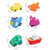 Pengxiang 6 Packs Water Baby Bath Toys Bathtub Squirter Toy - Kids Floating Water Spray Toy Fun Bathtime With Boat, Plice Car,fire Truck And Plane Plastic Toy For Toddler Boys And Girls