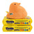 Marshmallow Peeps Candy And Plush Chick Bundle (10 Yellow Marshmallow Chicks, 4 In Tall Orange Peep Plush) Easter Basket Stuffer Egg Filler