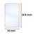 Radyan 12pcs Rounded Corner Lock Stitch Reusable Natural Unbleached Multi-purpose, Pre-washed, Machine-washable Unisex Ultra Soft Ultra Absorbent Baby Wipes