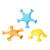 Ubbi Starfish Stretch And Suction Bath Toys, Set Of 3 Dishwasher Safe Baby And Toddler Toys