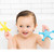Ubbi Starfish Stretch And Suction Bath Toys, Set Of 3 Dishwasher Safe Baby And Toddler Toys