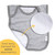 Burt's Bees Baby Bibs, Organic Cotton, Heather Grey, 4 Pack