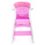 Xgeek 3 In 1 Baby High Chair Convertible Toddler Table Chair Set, Play Seat Booster With Feeding Tray, Adjustable Seat Back, Pink