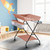 Portable Baby Changing Table Foldable Changing Table Dresser Changing Station For Infant Waterproof Diaper Changing Table Pad Topper Mobile Nursery Organizer For Newborn With 2 Storage Rack,khaki