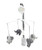 Elephants White/grey Musical Baby Crib Mobile