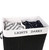 Godecor Double-lattice Bamboo Laundry Hamper Basket Washing Clothes Storage Organizer Black