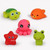 Set Of 5 Animals Bath Squirters Toy Set For Toddler, Colorful Assorted Sea Animals Flower Floating Bathtub Squirter Toys For Baby Shower Bath Tub Pool
