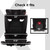 Diono Monterey Xt Latch 2-in-1 Expandable Booster Car Seat, Black