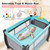 Babyjoy 3 In 1 Baby Playard Portable Infant Nursery Center W/ Music Box Green