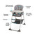 Slim Snacker High Chair, Ultra Compact High Chair, Whisk