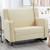 Yodolla Nursery Rocking Chairs With Spacious Wingback, Double Wide Rocker,cream