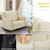 Yodolla Nursery Rocking Chairs With Spacious Wingback, Double Wide Rocker,cream