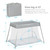 Gymax Gray Foldable Baby Playpen Playard Lightweight Crib W/ Carry Bag For Infant