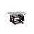 Baby Relax Huntington Glider Rocker With Storage And Ottoman, Espresso Finish With Gray Cushions