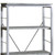 Benjara Bm209626 Industrial Bookshelf With 4 Shelves & Open Metal Frame - Silver & Gray - 54 X 9 X 24 In.