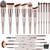 Makeup Brushes Sets, Bestope 20pcs Makeup Brushes Premium Synthetic Concealers Foundation Powder Eye Shadows Makeup Brushes With Champagne Gold Conical Handle
