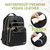 Keababies Large Waterproof Diaper Backpack Bag, Multifunctional Baby Diaper Bag (ebony Black)