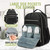 Keababies Large Waterproof Diaper Backpack Bag, Multifunctional Baby Diaper Bag (ebony Black)