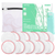 Agptek Makeup Remover Pads, Reusable Cotton Pad, 18 Pcs White & Pink