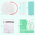 Agptek Makeup Remover Pads, Reusable Cotton Pad, 18 Pcs White & Pink