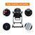 Heao Reclining High Chair For Baby 7 Heights 4 Wheels Space Saving Black