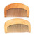 Flm 2pcs Comb Wooden Anti-static Hair Care Heat Resistant Portable Hair Comb For Women