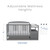 Delta Children Royal 4-in-1 Baby Crib & Changer, Grey